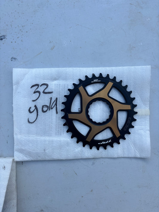 TRP Chainring – 32T 3mm Offset (Gold, NEW)